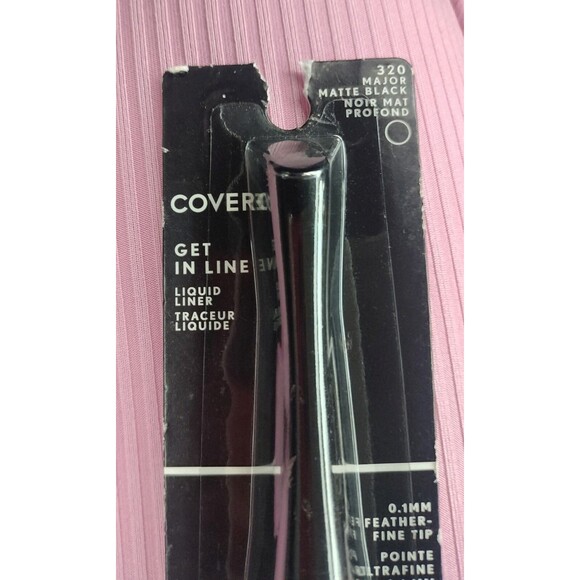 CoverGirl Eyeliner Get In Line Liquid Liner 320 Major Matte Black Eye Makeup 3x - Picture 2 of 16